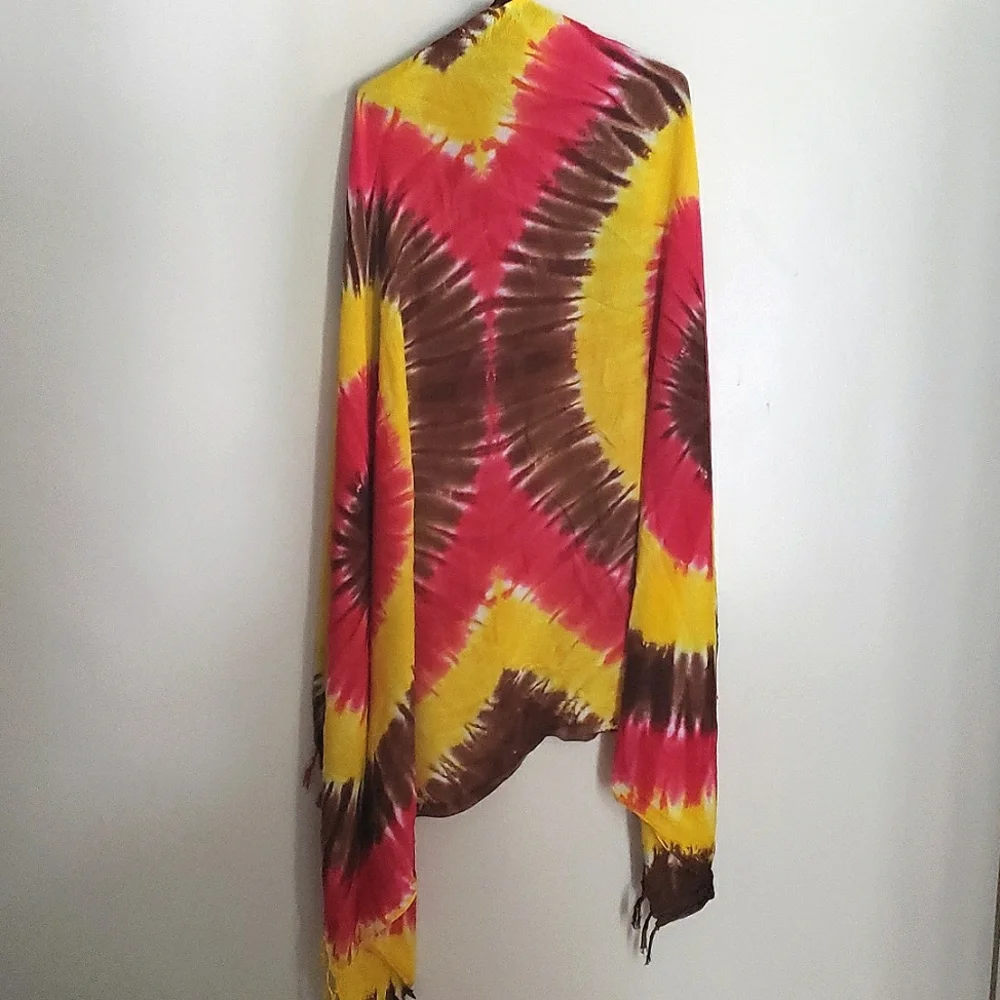 Womens Tie-Dye Scarf - Picture 3 of 4